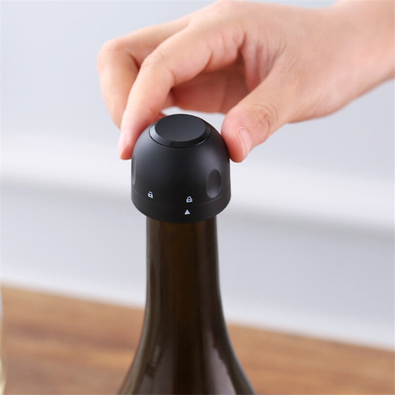 Red Wine Bottle Cap Stopper Silicone Sealed Champagne Bottle Stopper Mini Vacuum Retain Fresh-Keeping Stopper Kitchen Bar Tool