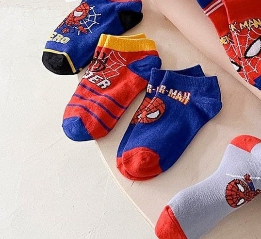 Meias infantil -  Kit com 5 pares  - Marvel