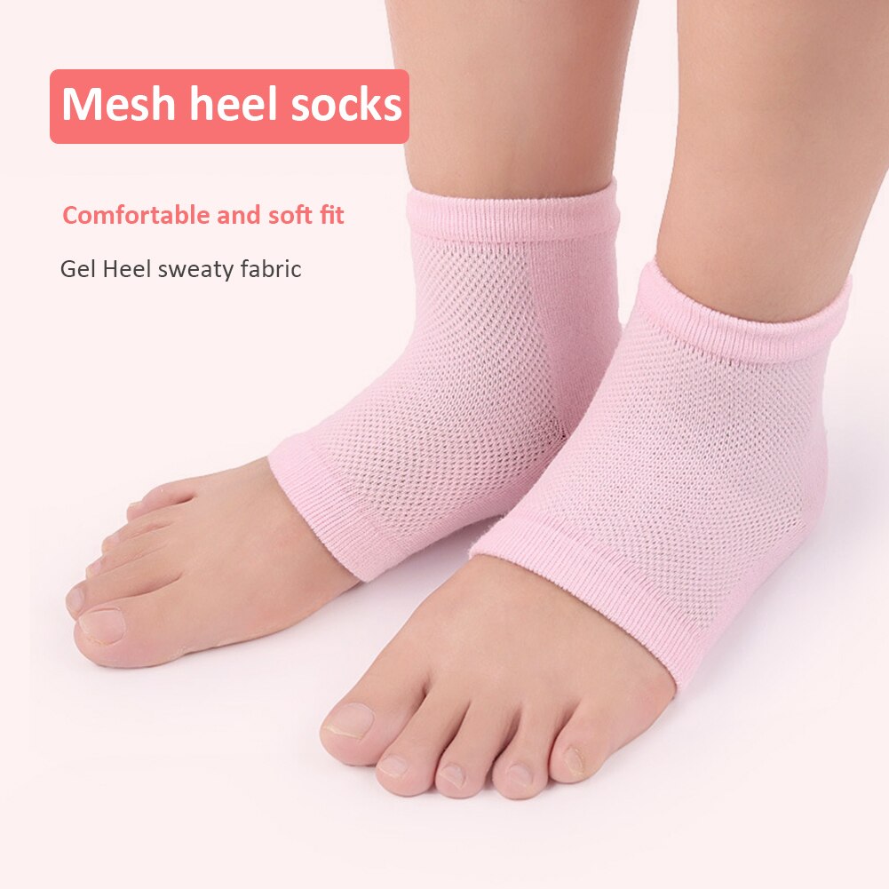 1pair Silicone Moisturizing Gel Heel Socks Cracked Foot Skin Care Protectors SPA Skin Nursing Health Care Foot