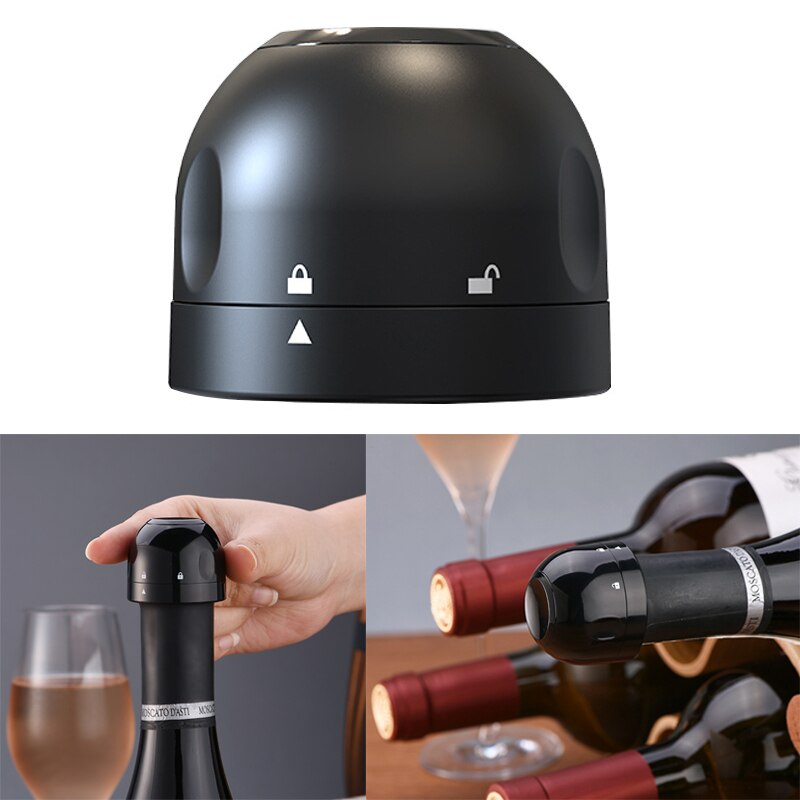 Red Wine Bottle Cap Stopper Silicone Sealed Champagne Bottle Stopper Mini Vacuum Retain Fresh-Keeping Stopper Kitchen Bar Tool