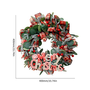 2021 Christmas Garland Wreath Pinecone Christmas Decorations for Home Xmas Party Supplies Hanging Ornament Hanger Decoration