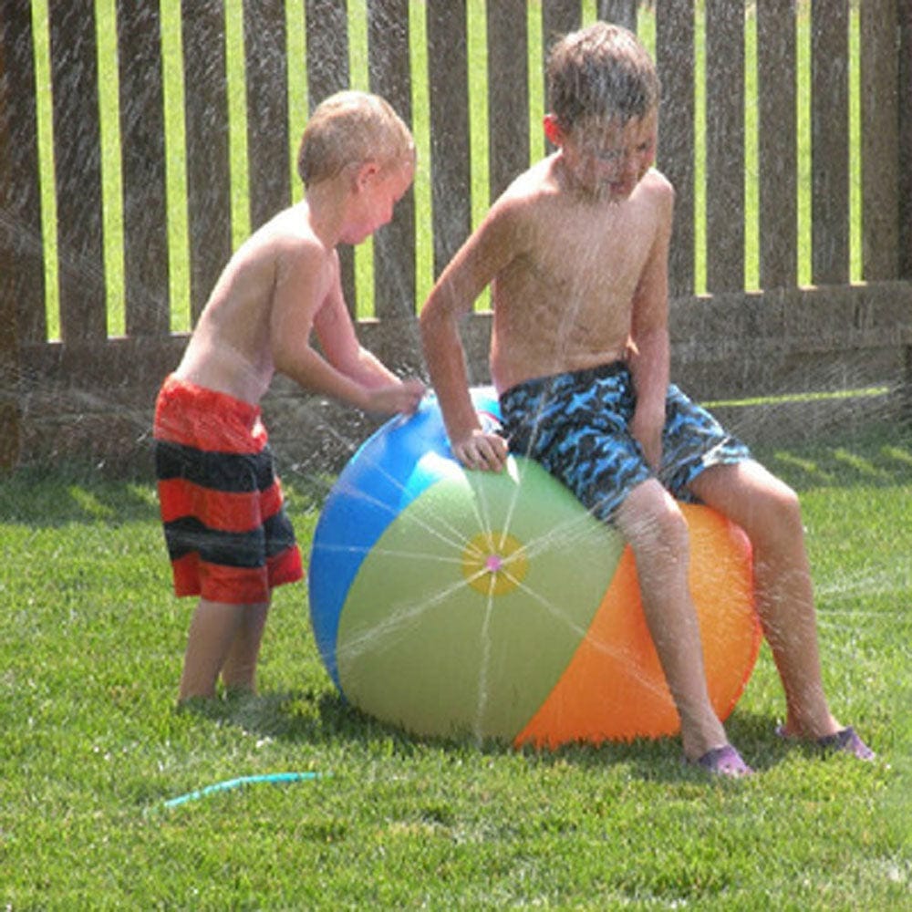 Bola Com Esguicho Para Piscina Pátio Ultra Diversão