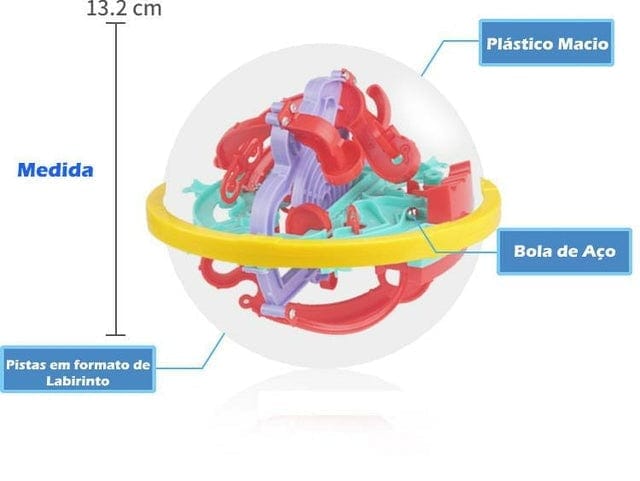 Bola Labirinto 3D Aprendizagem Divertida