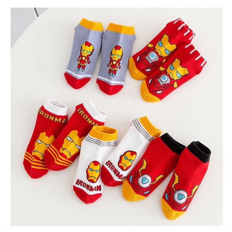 Meias infantil -  Kit com 5 pares  - Marvel